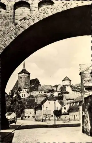 Ak Bautzen in der Oberlausitz, Michaeliskirche, Wasserkunst,  Gebäudestrukturen