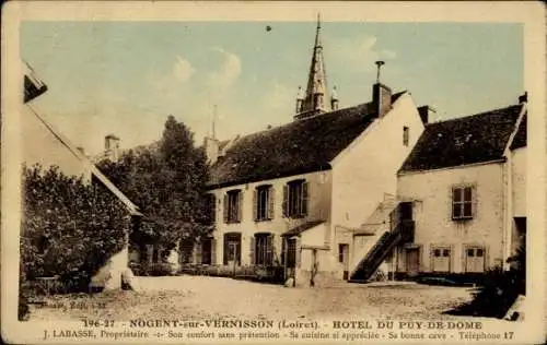 Ak Nogent sur Vernisson Loiret, Hotel du Puy-de-Dome