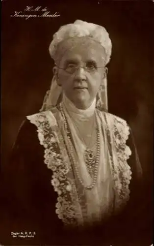 Foto Ak Portrait der Königin Mutter, Kette