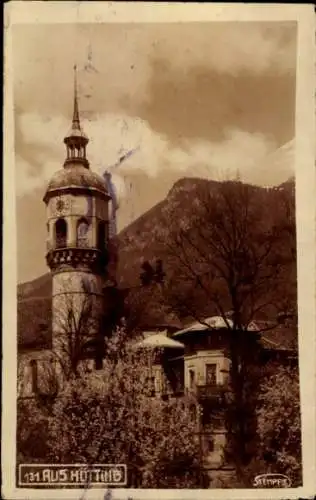 Foto Ak Hötting Innsbruck in Tirol, Uhrenturm
