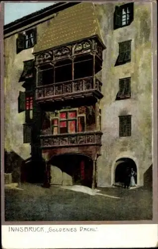 Künstler Ak Diemer, Zeno, Innsbruck in Tirol, Goldenes Dachl