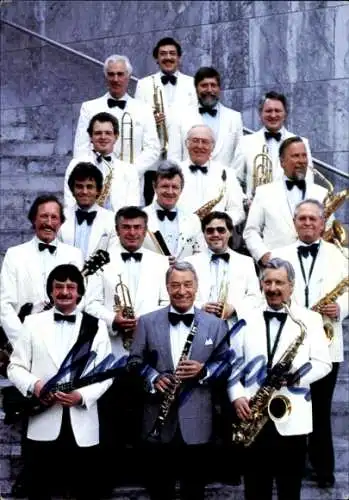 Autogrammkarte Hugo Strasser und sein Tanzorchester, Autogramm