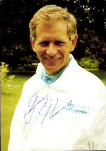 Autogrammkarte Skispringer Georg Thoma, Portrait, Autogramm
