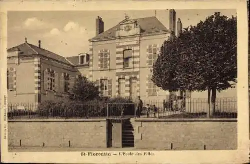 Ak Saint Florentin Yonne, Ecole des Filles