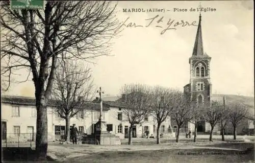 Ak Mariol Allier, Place de l'Eglise
