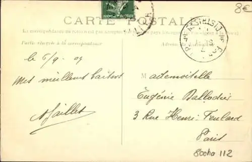 Ak Meaulne Allier, Route Nationale
