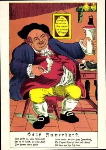 Künstler Ak Kühn, Gustav, Hans Immerdurst, Neuruppiner Bilderbogen