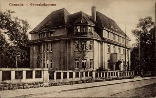 Ak Chemnitz Sachsen, Gewerbekammer