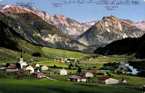 Ak Hinterstein Bad Hindelang im Oberallgäu, Gesamtansicht