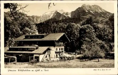 Ak Schönau am Königssee bei Berchtesgaden Oberbayern, Pension Wölflerleben