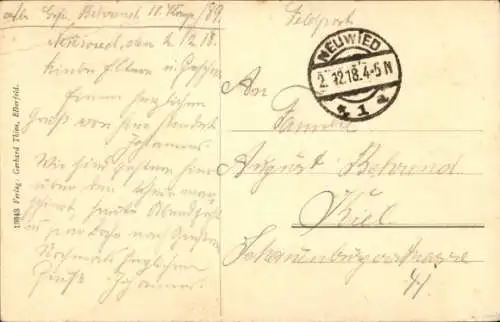 Ak Neuwied am Rhein, Blick auf Weissenturm, Anleger