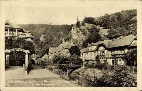 Ak Bad Berneck im Fichtelgebirge Bayern, Kneipp-Bad, Luftkurort, Fichtelgebirge, Oelschnitz,  Arc