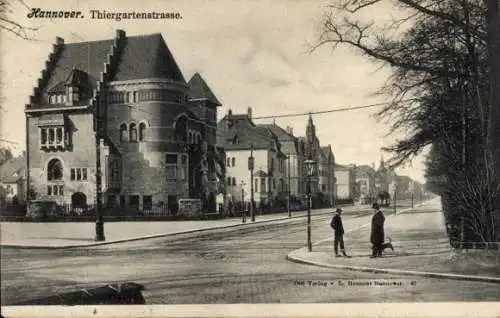 Ak Hannover in Niedersachsen, Thiergartenstraße