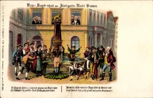 Litho Stuttgart, Stuttgarter Marktbrunnen