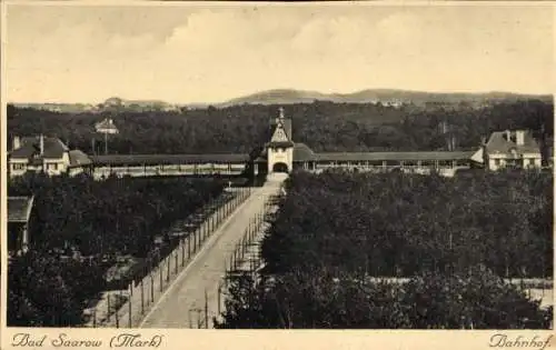 Ak Bad Saarow in der Mark, Bahnhof,   Architektur, Landschaft