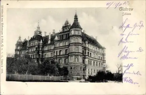 Ak Güstrow in Mecklenburg, Schloss   Architektur, Lichtdruck, 