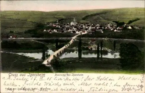Ak Igersheim an der Tauber, Panorama