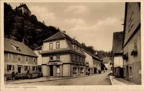 Ak Ziegenrück an der Saale Thüringen, Jugendheim, Straße, Häuser, keine Persönlichkeiten,  Darste