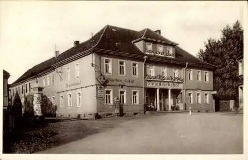Ak Bad Klosterlausnitz in Thüringen, Friedrichshof, Garten-Lokal, Bauwerk
