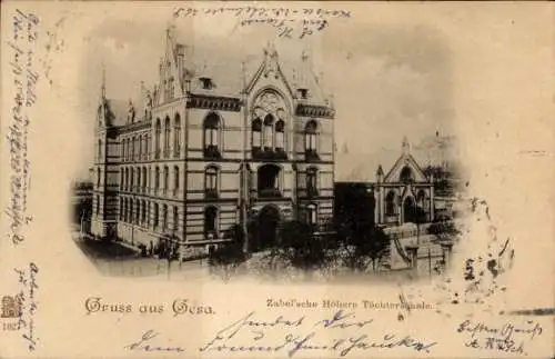 Ak Gera in Thüringen, Zabel'sche Höhere Töchterschule