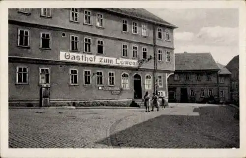 Ak Pappenheim im Altmühltal Mittelfranken, Gasthof zum Löwen, Stadtansicht,  Architektur, ruhige 