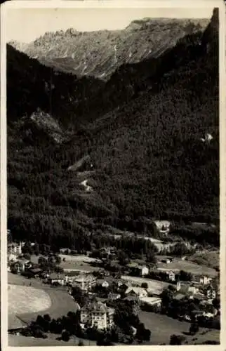 Ak Siusi allo Sciliar Seiss am Schlern Kastelruth Südtirol, Berglandschaft, hölzerne Gebäude, Dol