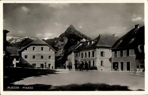 Ak Bovec Flitsch Plezzo Slowenien, Hauptplatz