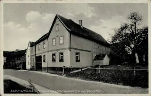Ak Ilmsdorf Bürgel in Thüringen, Pension