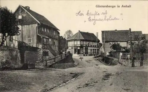 Ak Güntersberge Harzgerode am Harz,  Gebäude, Straße