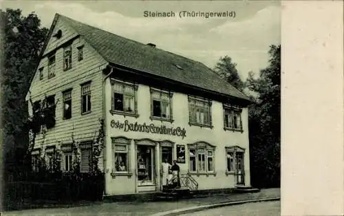 Ak Steinach im Thüringer Wald, Gebäude, Oskar Beubachs Conditorei & Cafe, r Stil
