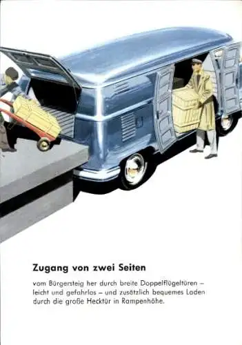 Ak Auto, Pakete, Zugang von zwei Seiten, Doppelflügeltüren, Hecktür