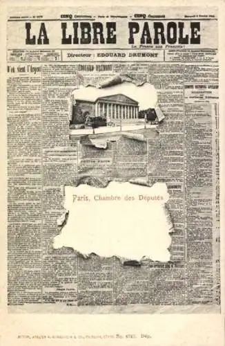 Zeitungs Ak Paris, Chambre des Députés