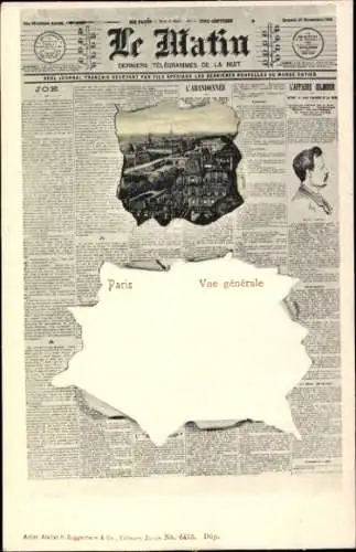 Zeitungs Ak Paris, Gesamtansicht