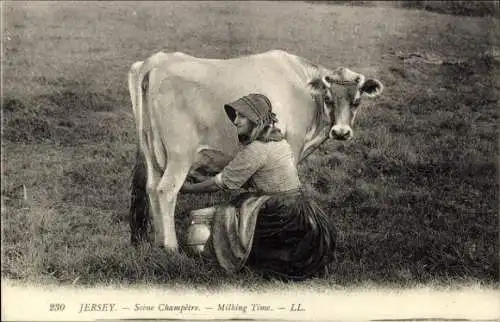 PC Channel Island of Jersey, Scène Champêtre, Milking Time
