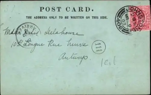 Mondschein Ak Londonderry Derry Nordirland, Gesamtansicht