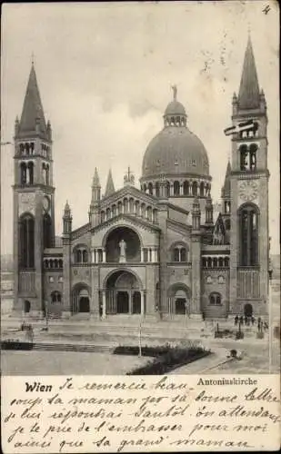 Ak Wien 10 Favoriten, Antoniuskirche