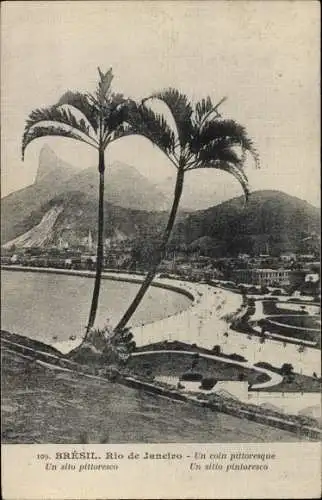 Ak Rio de Janeiro Brasilien, Un coin pittoresque