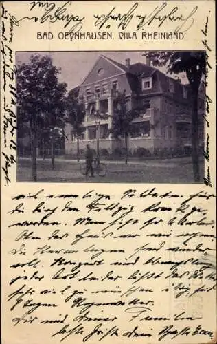 Ak Bad Oeynhausen in Westfalen, Villa Rheinland
