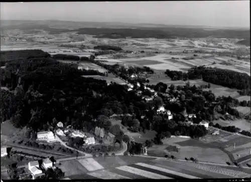 Ak Büdingen in Hessen, Das Bild zeigt eine Luftaufnahme des Ortes Büdingen.