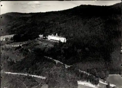 Foto Deggendorf im Bayerischen Wald Niederbayern, Fliegeraufnahme vom Sanatorium