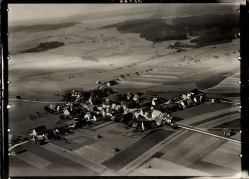 Ak Schorndorf im Remstal Württemberg, 黑白航拍照片，显示了德国小镇Schorndorf的鸟瞰图。