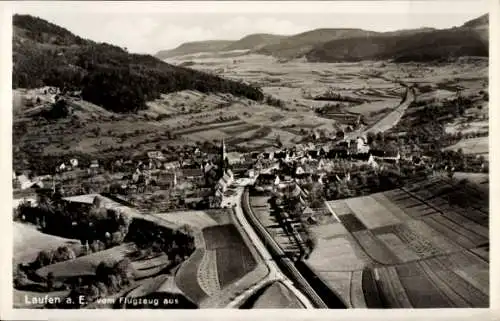 Ak Laufen an der Eyach Albstadt im Zollernalbkreis, Fliegeraufnahme