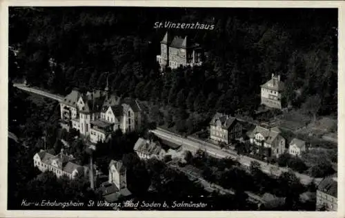 Ak Bad Soden Salmünster in Hessen, Fliegeraufnahme, Kur- und Erholungsheim St. Vinzenz