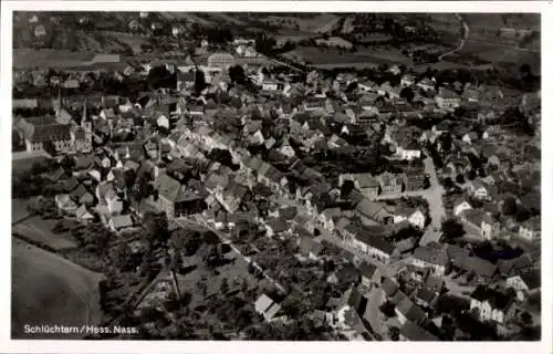 Ak Schlüchtern in Hessen, Fliegeraufnahme