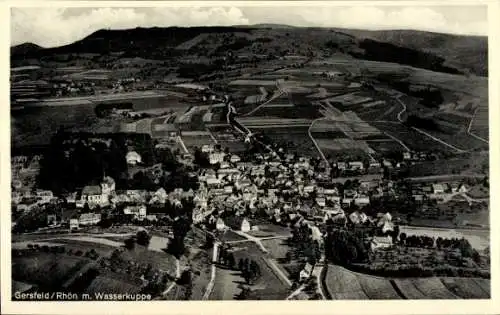 Ak Gersfeld in der Rhön Hessen, Wasserkuppe, Fliegeraufnahme
