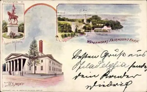 Künstler PC Philadelphia Pennsylvania USA, Waterworks Fairmount Park