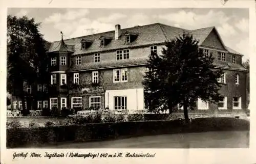 Ak Jagdhaus im Rothaargebirge Schmallenberg im Hochsauerland, Gasthof Wiese, Jagdhans, 642 m ü. M