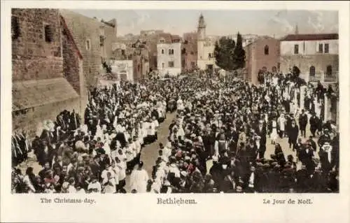 Ak Bethlehem Palästina, Jour de Noel