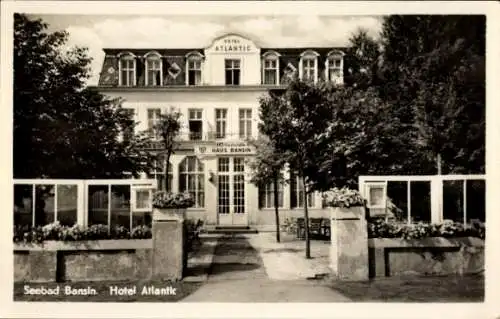 Ak Ostseebad Bansin auf Usedom, Hotel Atlantic, Seebad   Architektur