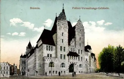 Ak Bremen, Polizei Verwaltungs Gebäude
